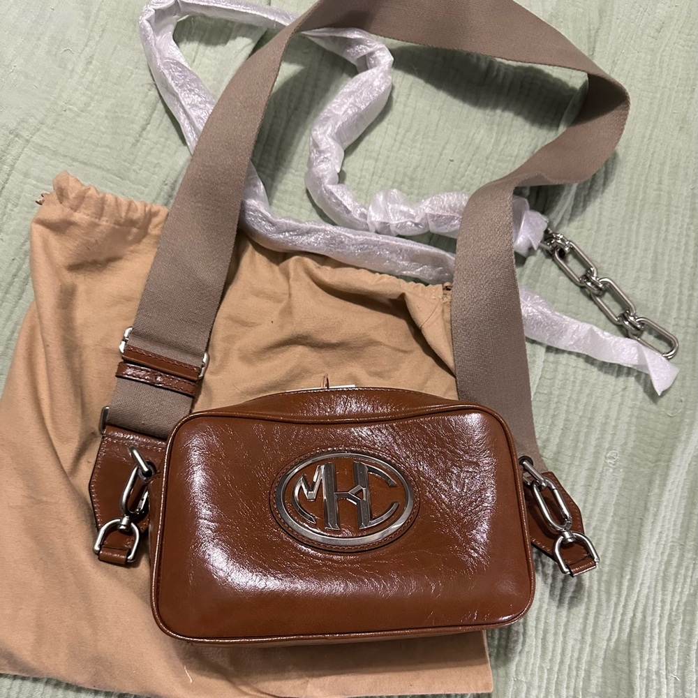 Brown Leather Crossbody Bag